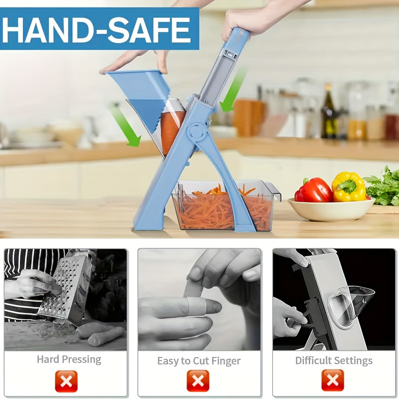 SwiftSlicer™ - 5-in-1 Multifunctional Spring Vegetable Cutter & Slicer